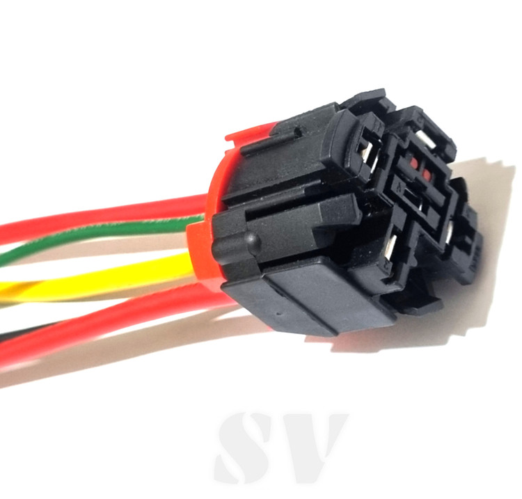 سوکت پنج خانه رله فن پژو سمند پارس سیم ۴ ضخیم لحیمی گارانتی دار sv