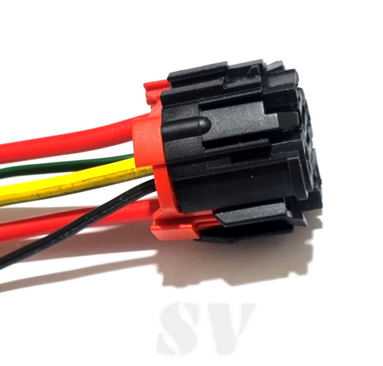 سوکت پنج سیم رله فن پژو سمند پارس سیم ۴ ضخیم لحیمی گارانتی دار