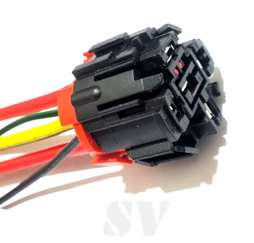 سوکت پنج فیش رله فن پژو سمند پارس سیم ۴ ضخیم لحیمی