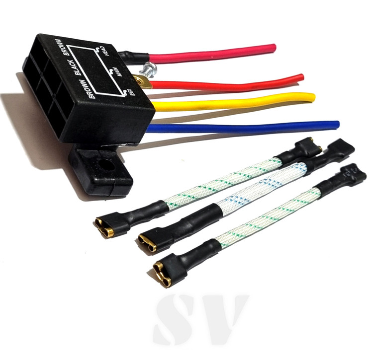 جعبه فیوز کالسکه ای داخل موتور پراید کامل سیم ۴ ضخیم و همراه سیم فیوز لحیمی برند sv گارانتی دار