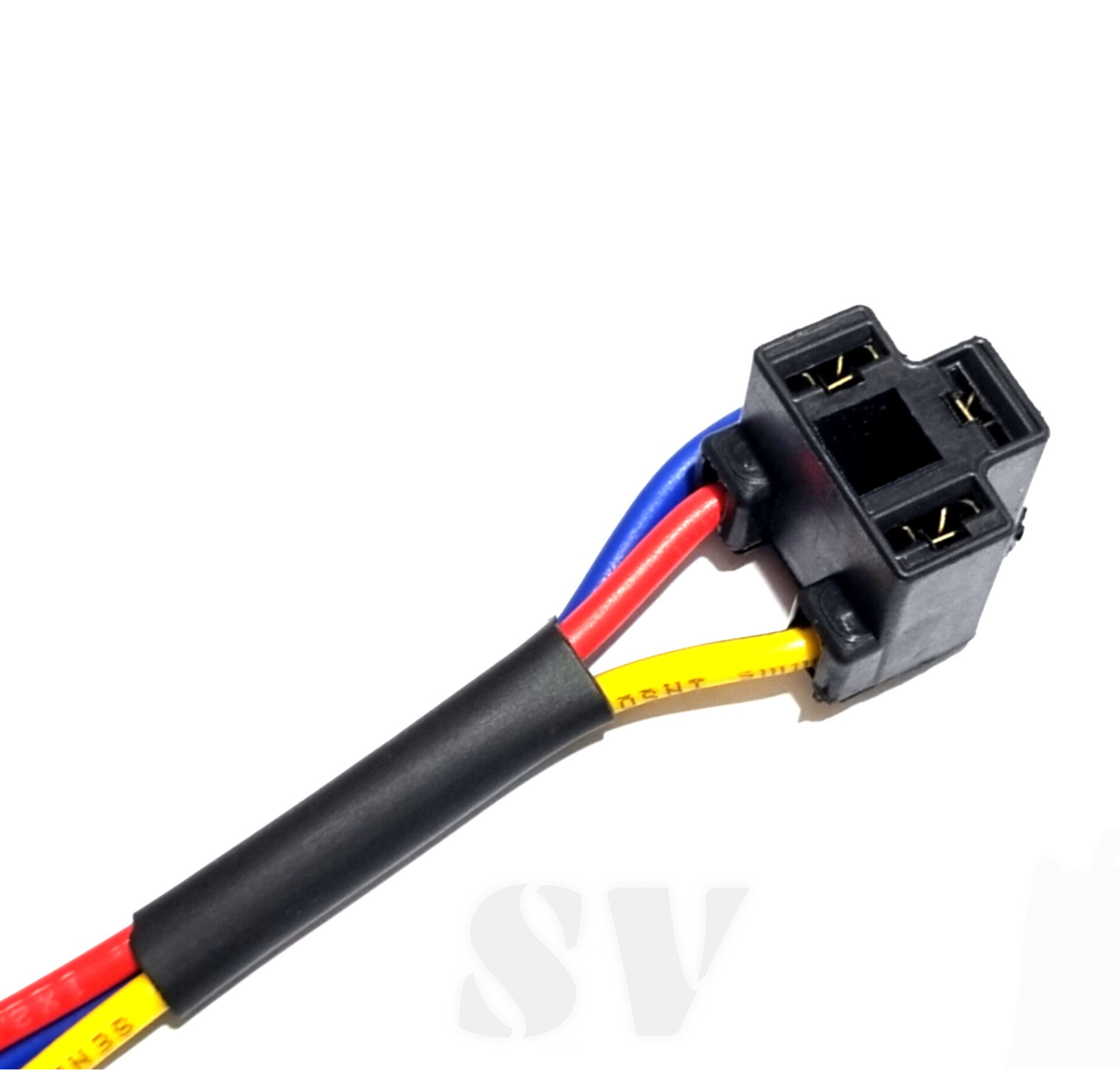 سوکت چراغ جلو پرچمی سه فیش h4 پراید و پژو سیم ۲.۵ ضخیم لحیمی