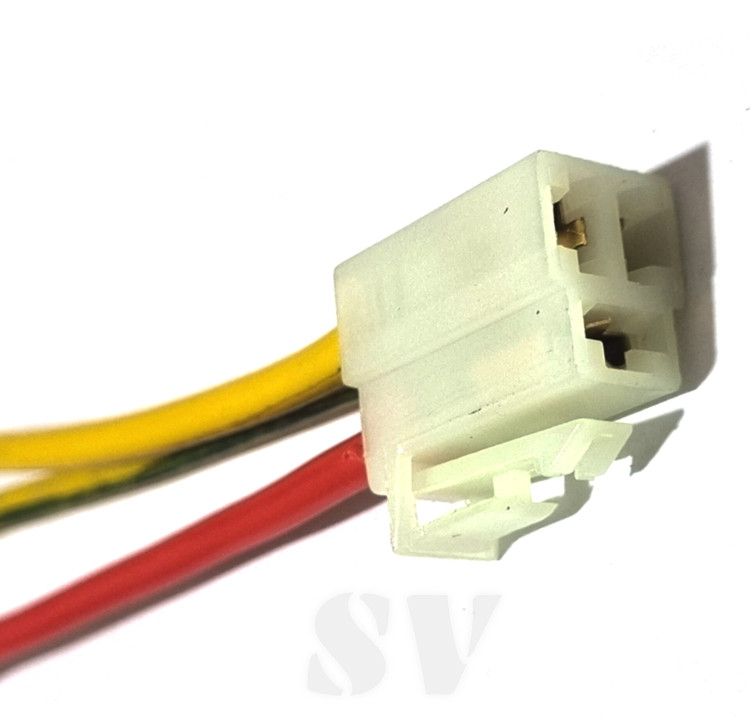 سوکت سه فیش نری فن پراید سیم ضخیم لحیمی سیم ضخیم ۴