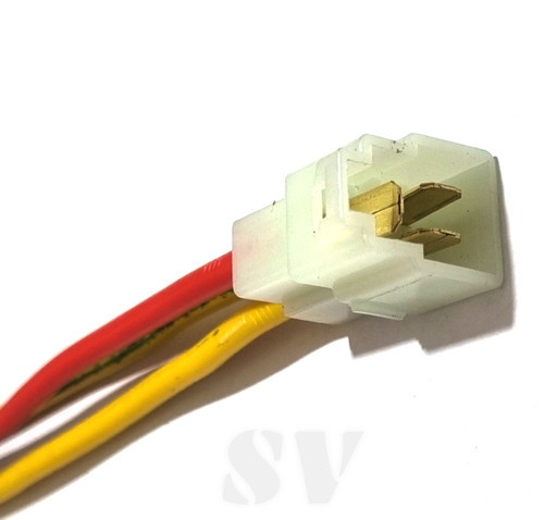 سوکت سه فیش مادگی فن پراید سیم 4 ضخیم لحیمی