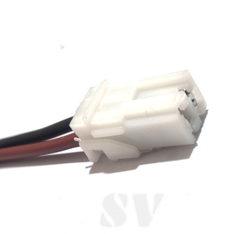 سوکت دو فیش ردیفی سفید راهنما و چراغ کوچیک پژو و پراید سیم ضخیم لحیمی