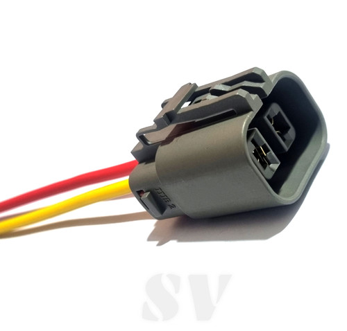 سوکت دو فیش پشت دینام پراید سیم ضخیم ۲.۵ لحیمی