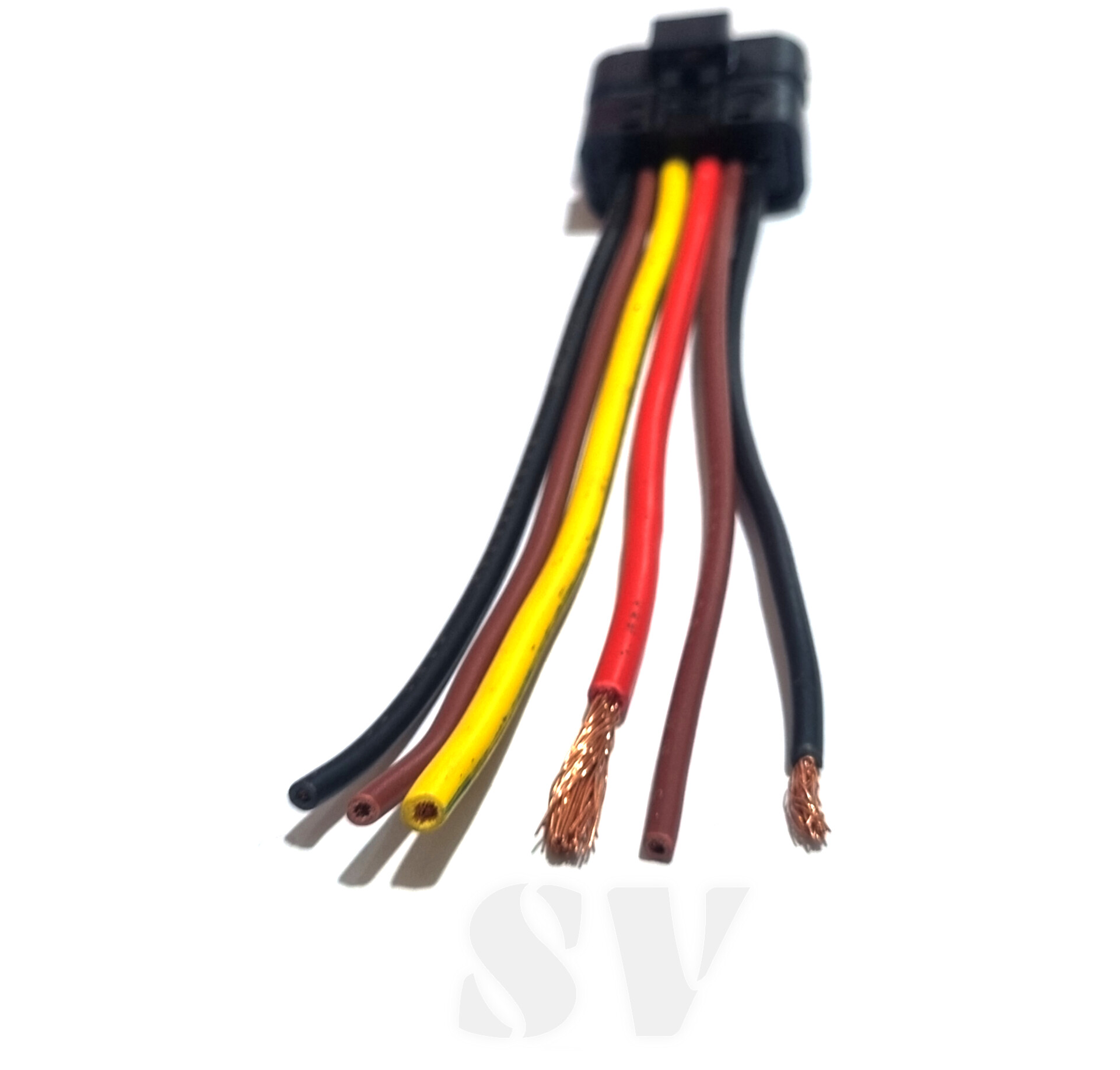 سوکت ۶ فیش پمپ بنزین پژو و چراغ جلو سمند سیم نمره ۴ لحیمی