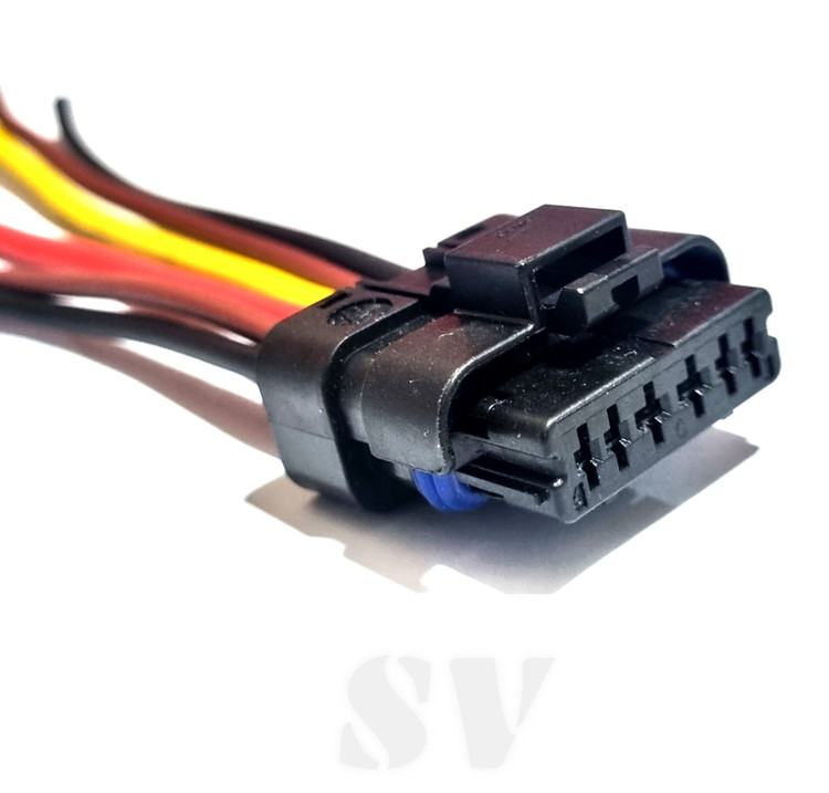 سوکت ۶ فیش پمپ بنزین پژو و چراغ جلو سمند سیم نمره ۴ ضخیم لحیمی