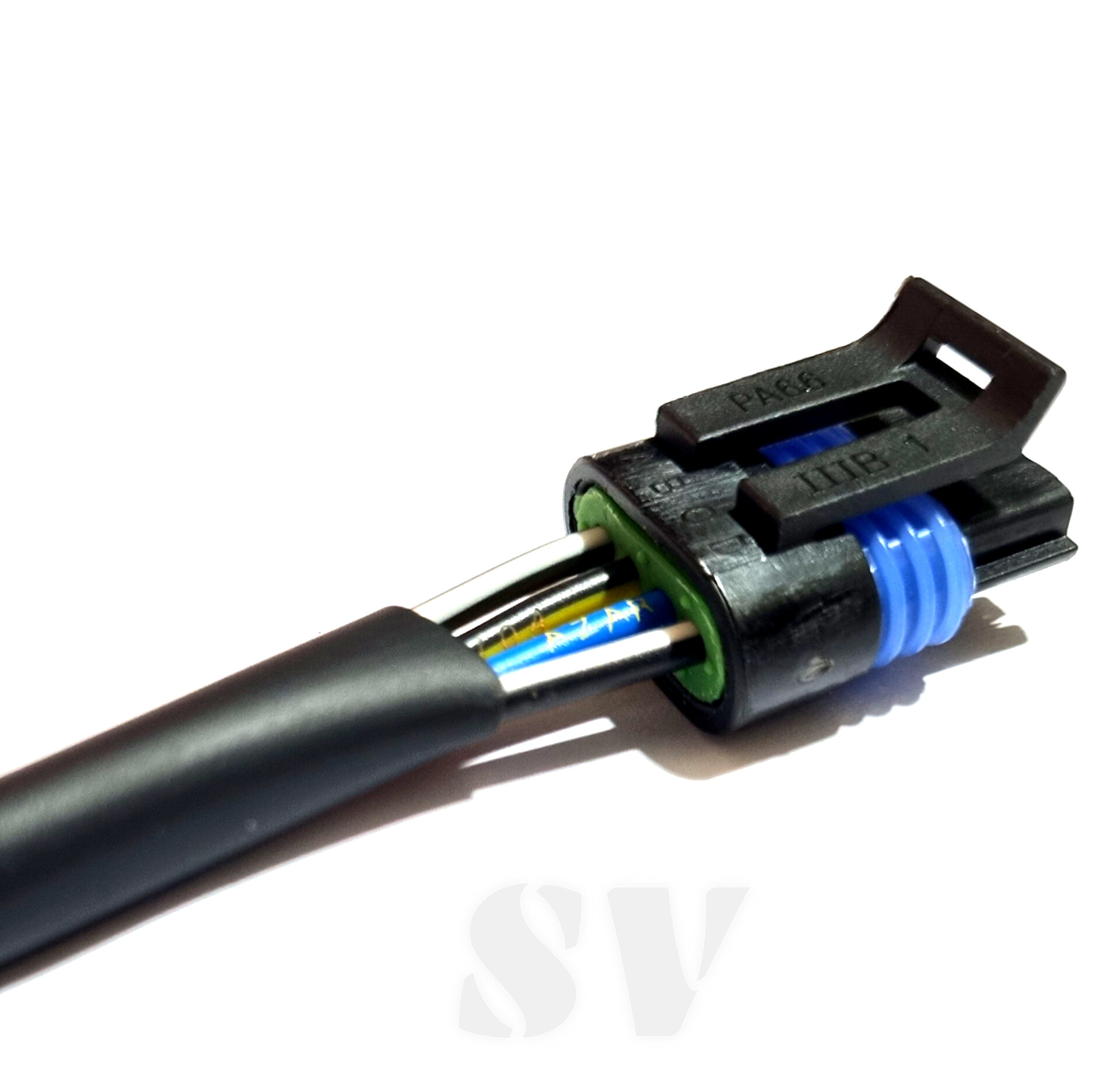 سوکت چهار فیش استپر موتور پژو و پراید سیم ۱.۵ خودرویی لحیمی