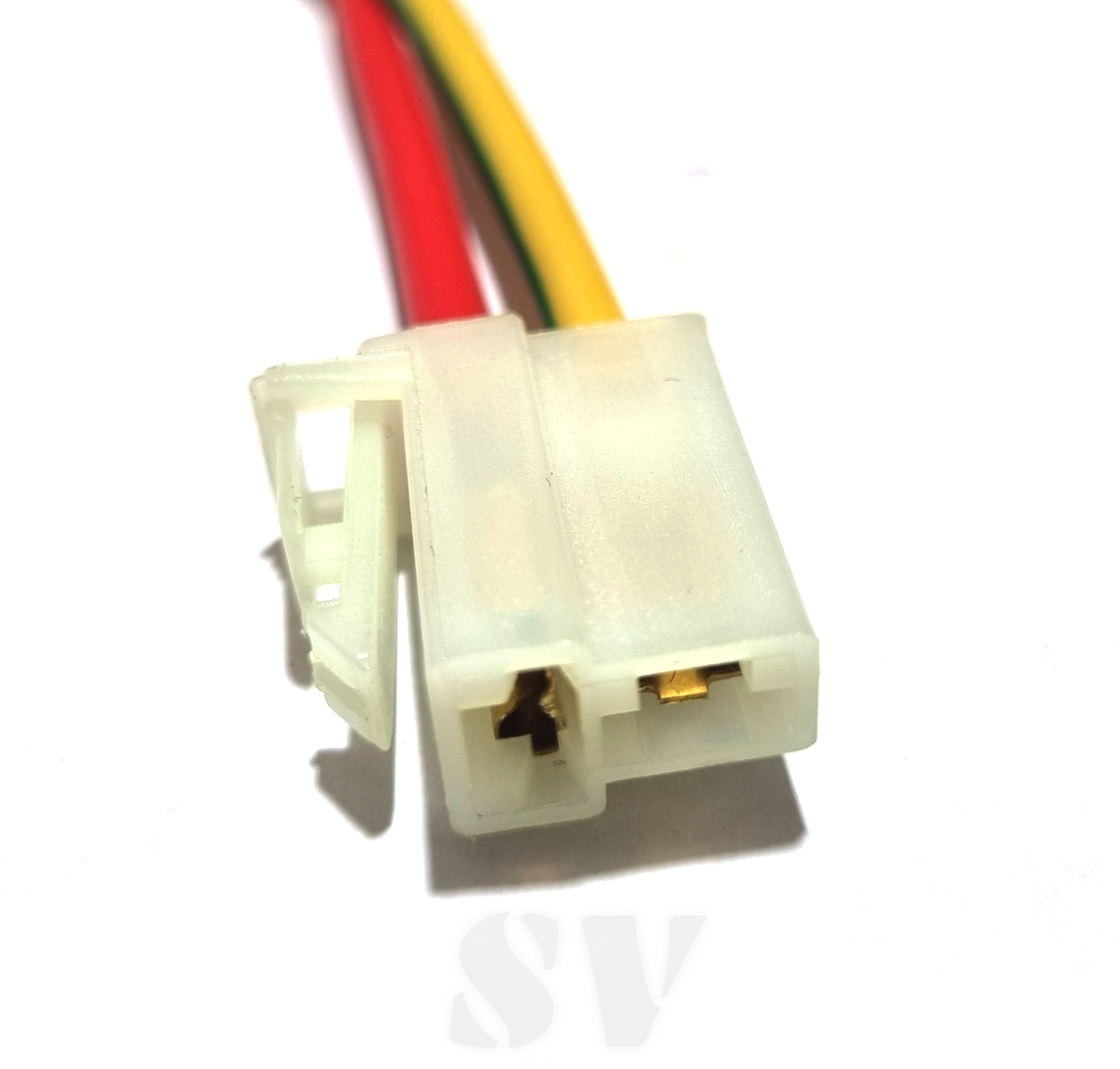 سوکت دو فیش مدول بخاری پژو داشوورد جدید سیم ۴ لحیمی