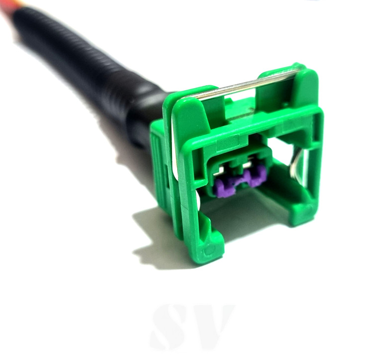 سوکت دو فیش همه کاره درجه یک هولدردار سیم ضخیم ۱.۵ لحیمی رنگ سبز