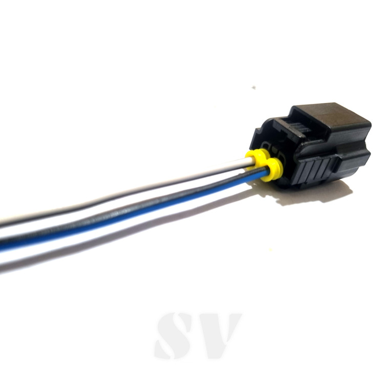 سوکت دو فیش سوزن انژکتور بیضی لحیمی گارانتی دار سیم خودرویی