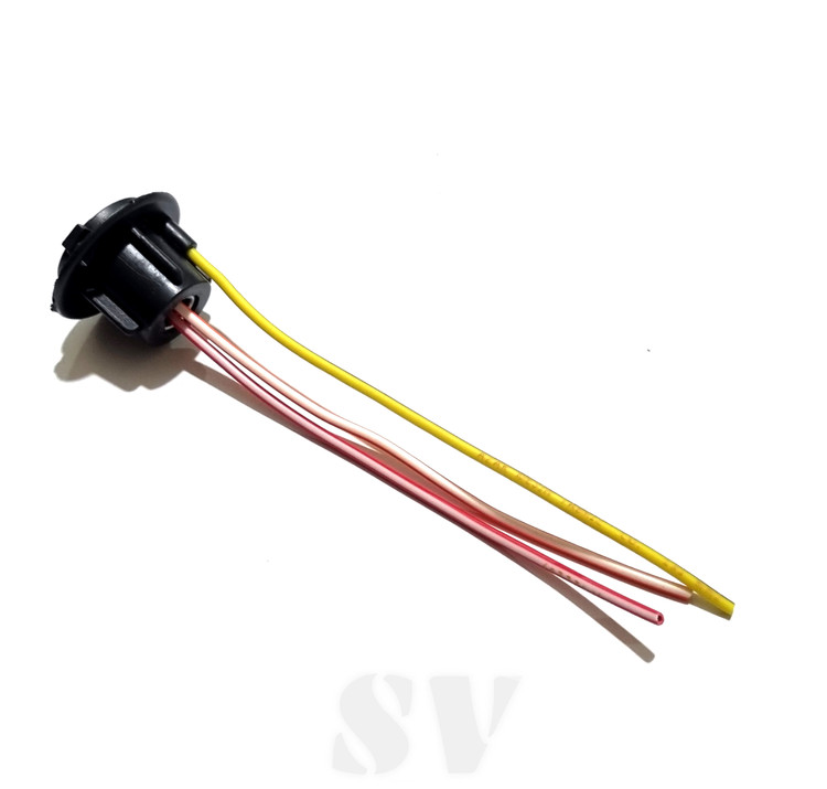 هولدر جالامپی دو کنتاکت مخصوص چراغ خطر و ترمز پراید آماده نصب و لحیمکاری شده