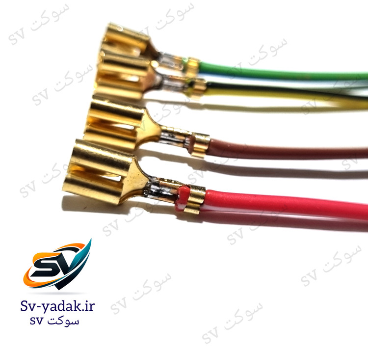 جزئیات لحیمکاری سیمها در سوکت رله پایهدار کامیونی برند SV