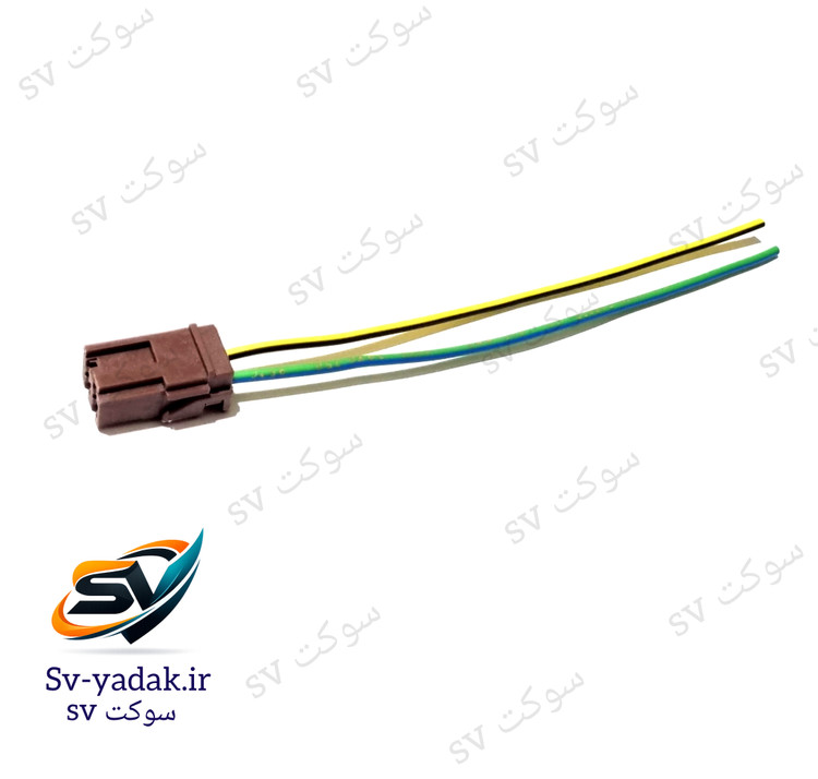 سوکت راهنمای دو فیش ردیفی برند SV با کیفیت ساخت بالا و مونتاژ دقیق