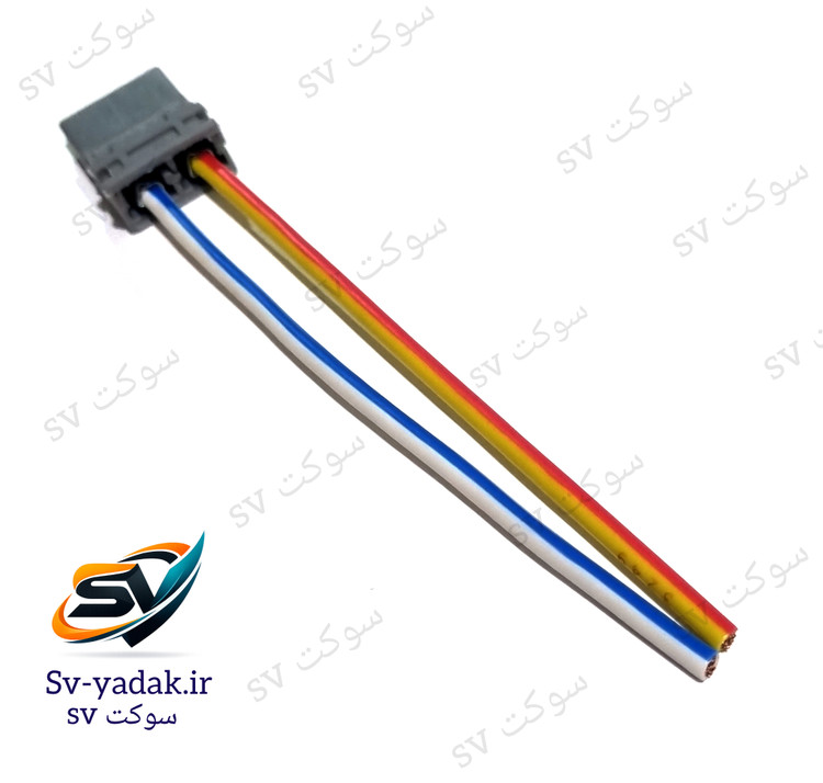 سوکت جعبه فیوز کالسکهای پژو رنگ طوسی برند SV