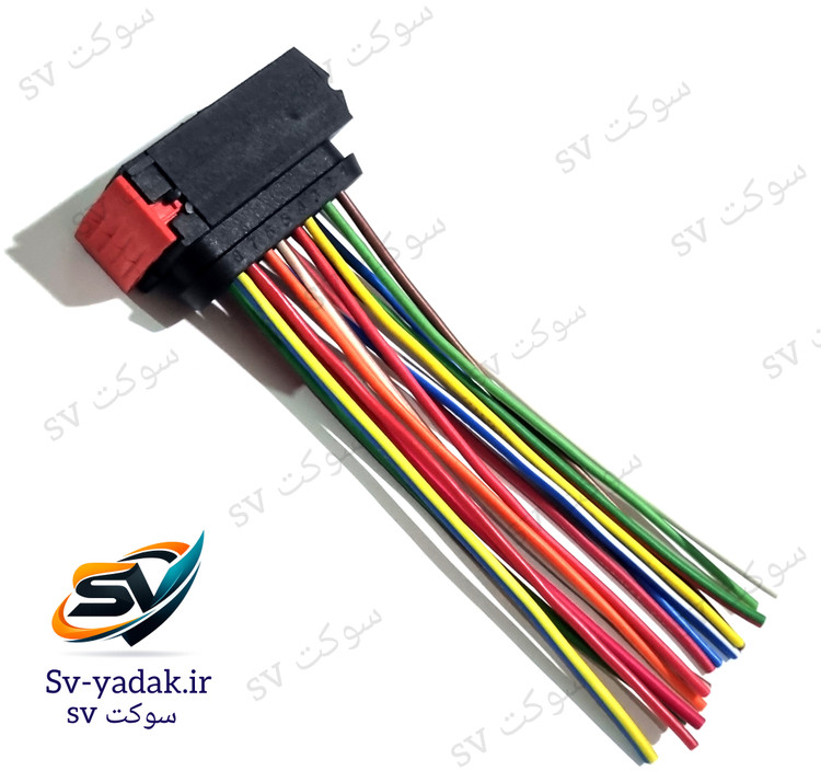 سوکت یونیت فن پژو با اتصالات لحیمکاری شده و سرسیم برنجی