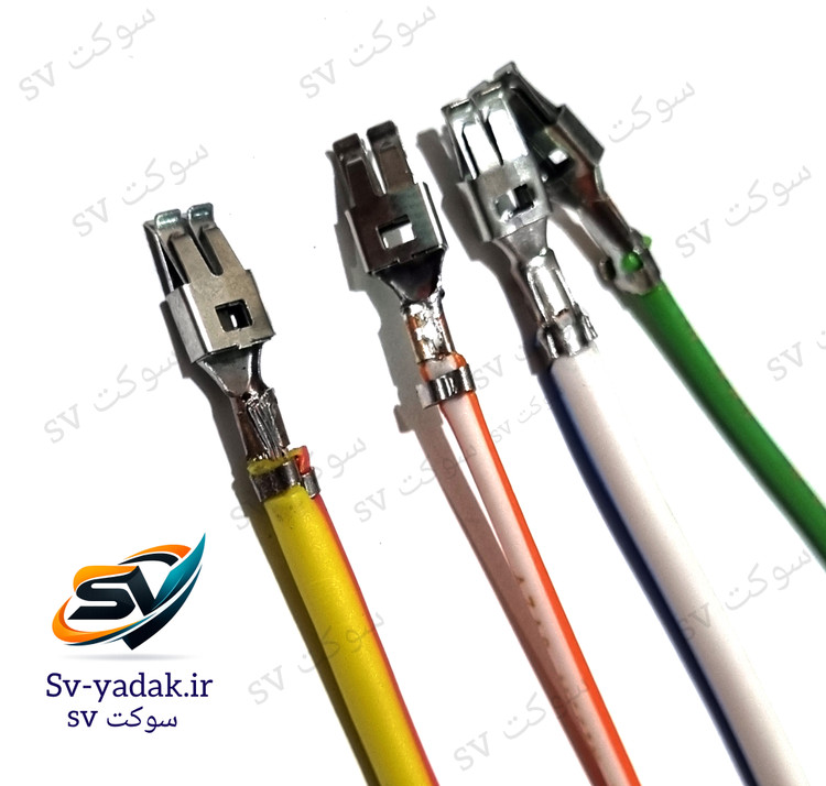 جزئیات لحیمکاری حرفهای سر سیم های سوکت رله فن ۲۰۶ برند SV