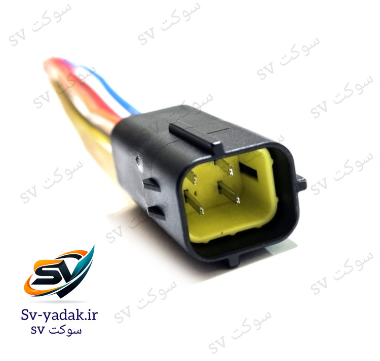 سوکت نری سنسور اکسیژن زیمنس تولیدی SV با سیم خودرویی و سرسیم برنجی